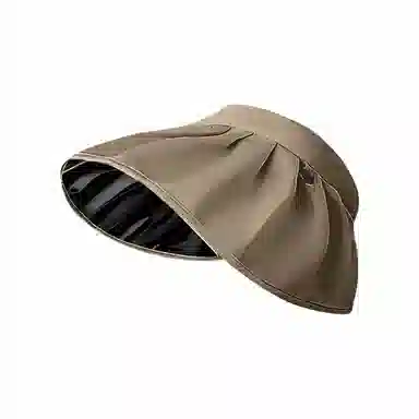 杨同学 夏季防紫外线贝壳遮阳帽空顶太阳帽子大檐夏天儿童可折叠 聚酯纤维 防晒帽 女款