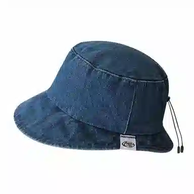 浪莎 前长后短牛仔休闲百搭遮阳防晒宽檐大头围显脸小太阳 棉 渔夫帽 男女同款情侣款