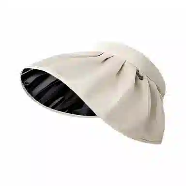 杨同学 夏季防紫外线贝壳遮阳帽空顶太阳帽子大檐夏天儿童可折叠 聚酯纤维 防晒帽 女款