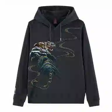 oniarai FW23 Embroidered Hoodie Grey