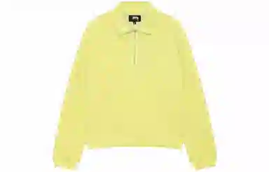 Stussy Half Zip Mock Neck Sweatshirt