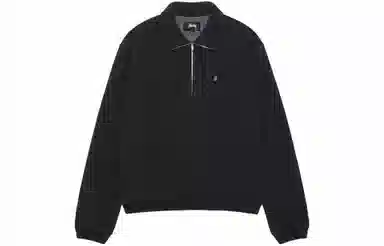 Stussy Half Zip Mock Neck Sweatshirt