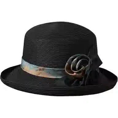 红豆 遮阳帽春夏户外防紫外线草帽可折叠太阳帽轻便百搭 聚酯纤维 防晒帽 女款