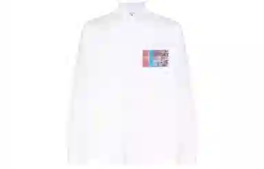 KENZO SS22 Printed Long Sleeve Shirt White