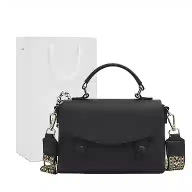 老人头 小众设计感通勤百搭高级质感手拿单肩包 头层牛皮 手提包 常规 女款 多色