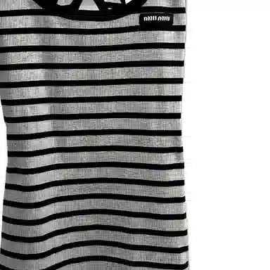 Miu Miu Striped Logo Dress