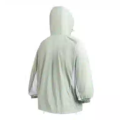 物质公式 高街美式复古百搭休闲时尚舒适超轻透气常规宽松纯色条纹连帽拉链直筒薄款长袖防晒服 男女同款