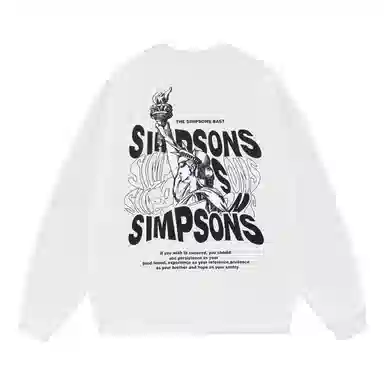 The Simpsons Statue of Liberty Bart Sweatshirt