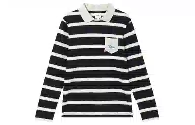 Vans SS22 Colorblock Stripe Polo Shirt Black
