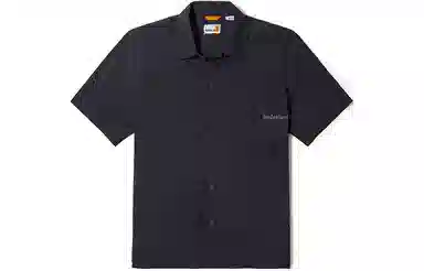 Timberland Logo Pocket Short Sleeve Shirt Black