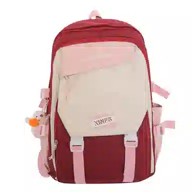 彤彤兔 韩版潮流森系可爱 尼龙 双肩包 女款 黑色/蓝色/红色/绿色