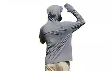 木林森 连帽百搭纯色舒适长袖防晒服 男女同款