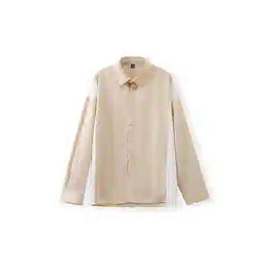 我是大卫 拼色轻薄透气个性宽松长袖衬衫 男女同款