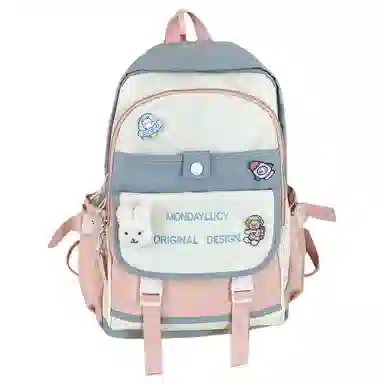 恒源祥 韩版简约时尚 尼龙 双肩包 男女同款情侣款 多色