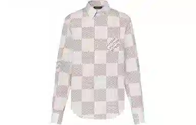 Louis Vuitton SS24 Checkered Letter Print Shirt