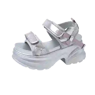 美洲爵士 一字带软底 休闲运动 沙滩凉鞋 女