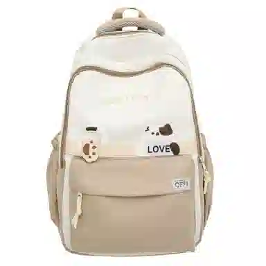 彤彤兔 休闲百搭背包高颜值 尼龙 双肩包 常规 女款 黑色/卡其色/粉色/紫色/蓝色