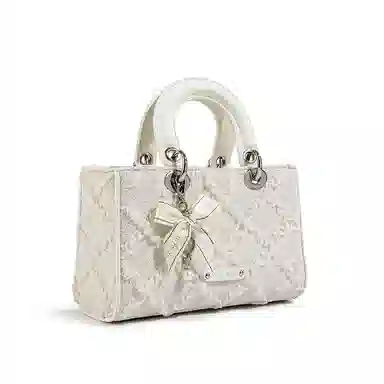 CAEISL&KCIEL Quilted White Handbag