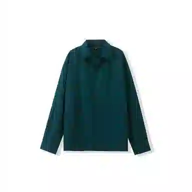 我是大卫 气质柔软亲肤透气轻商务通勤纯色尖领长袖衬衫 男女同款