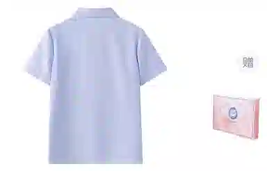 东鲸岁时记 开春衬高级感短袖衬衫 女款 蓝色