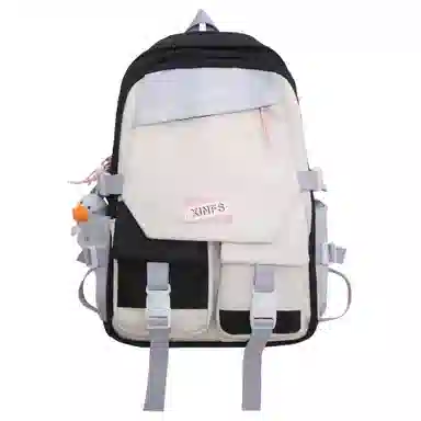 彤彤兔 撞色日系大容量 尼龙 双肩包 女款 多色