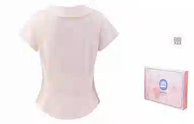 东鲸岁时记 学院风收腰显瘦舒适百搭短袖衬衫 女款 粉色礼盒装