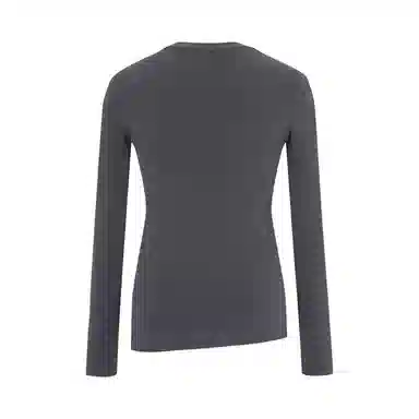 Three Quarters Henry Collar Slim Fit Long Sleeve Tee