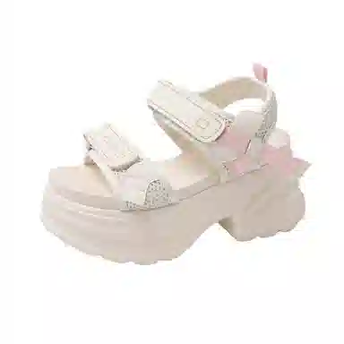 美洲爵士 一字带软底 休闲运动 沙滩凉鞋 女