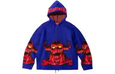 Supreme x Toy Machine ZIP UP HOODED SWEATER