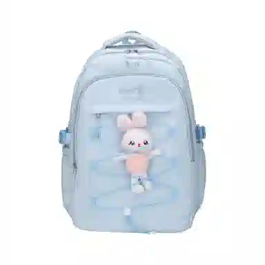 彤彤兔 背包简约学院风书包 尼龙 双肩包 常规 女款 多色