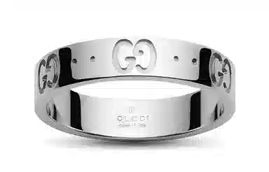 GUCCI Icon 18K White Gold Ring