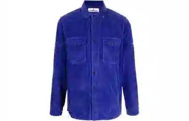 Stone Island Corduroy Shirt Blue