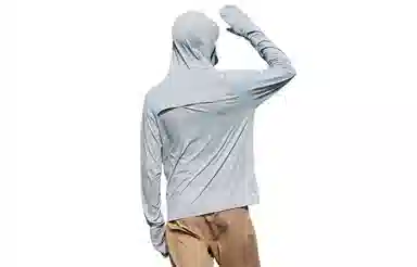 木林森 连帽百搭纯色舒适长袖防晒服 男女同款