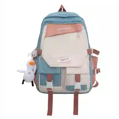 彤彤兔 撞色日系大容量 尼龙 双肩包 女款 多色