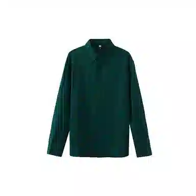 我是大卫 纯色透气百搭通勤单排扣长袖衬衫 男女同款