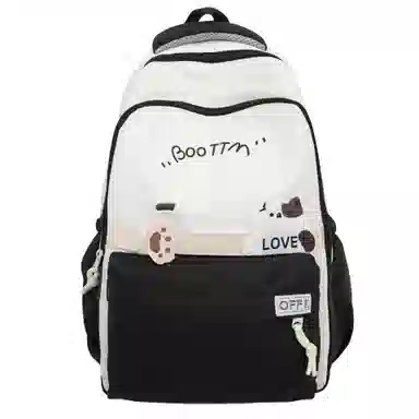 彤彤兔 休闲百搭背包高颜值 尼龙 双肩包 常规 女款 黑色/卡其色/粉色/紫色/蓝色