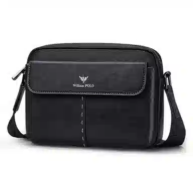 WilliamPOLO Vintage Business Casual Leather Shoulder Bag