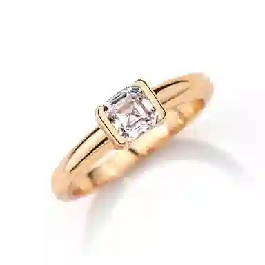 金杰福 枕方糖拉经典气质轻奢意大利工艺 合金 戒指 女款