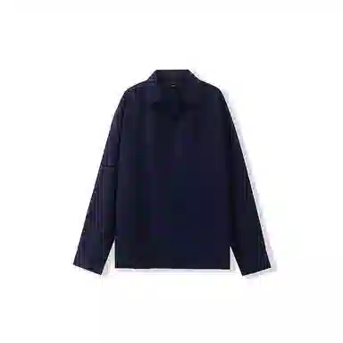 我是大卫 气质柔软亲肤透气轻商务通勤纯色尖领长袖衬衫 男女同款