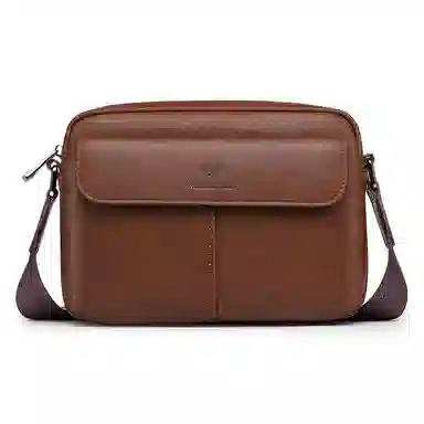 WilliamPOLO Vintage Business Casual Leather Shoulder Bag