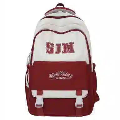 彤彤兔 轻便大容量百搭休闲 尼龙 双肩包 女款 黑色\紫色\粉色\红色\蓝色