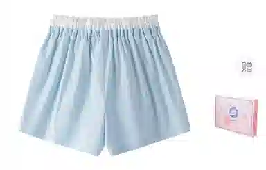 东鲸岁时记 通勤简约高腰休闲短裙 女款 蓝色