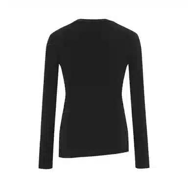 Three Quarters Henry Collar Slim Fit Long Sleeve Tee
