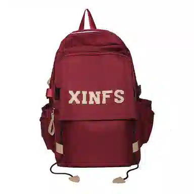 彤彤兔 韩系时尚百搭学生 尼龙 书包背包双肩包 男女同款情侣款 多色