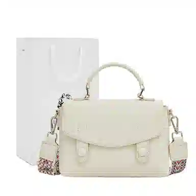 老人头 小众设计感通勤百搭高级质感手拿单肩包 头层牛皮 手提包 常规 女款 多色