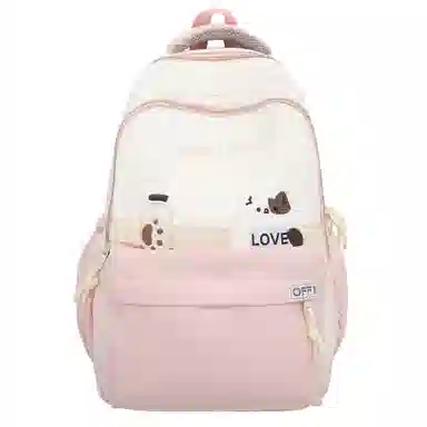 彤彤兔 休闲百搭背包高颜值 尼龙 双肩包 常规 女款 黑色/卡其色/粉色/紫色/蓝色