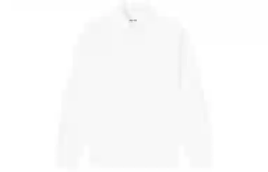 KENZO FW21 Logo Embroidered Long Sleeve Shirt White