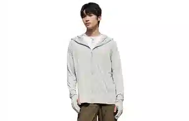 木林森 连帽百搭纯色舒适长袖防晒服 男女同款