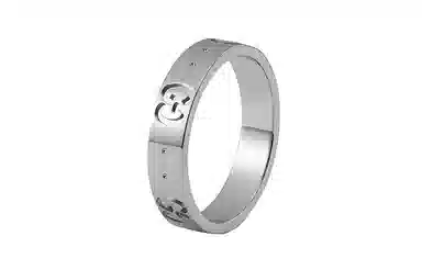 GUCCI Icon 18K White Gold Ring