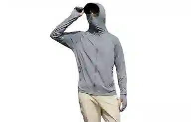 木林森 连帽百搭纯色舒适长袖防晒服 男女同款